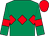 Emerald green, red triple diamond, armlets and cap (Capture The Moment Vi)