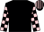Black, black and pink check sleeves, striped cap (I Marmion/d Haddrell/m P Kearney)