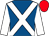 Royal blue, white cross sashes & sleeves, red cap (Onlyamatteroftime Syndicate)