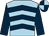 Light blue, dark blue chevrons and sleeves, dark blue and light blue quartered cap (Mr R J H Geffen)