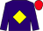Purple, yellow diamond, red cap (John Sherlock)