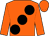 Orange, large black spots (Mrs Morley, R Penney & A Rix)