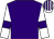 Purple, white sleeves, purple armlets, striped cap (Mrs H Allanson And Partner)