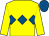 Yellow, royal blue triple diamond, royal blue cap (Ms Jenni Powell)