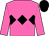 Hot pink, black diamond hoop, black diamond hoop on sleeves, black cap (West, Gary And Mary)
