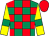 Emerald green and red check, yellow sleeves, emerald green armlets, red cap (Owners For Owners: Sunday Prospect)