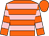 Orange & pink hoops, orange cap (Ishtar Partnership)
