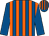 Royal blue and orange