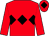 Red, black triple diamond and diamond on cap (The Bells Steakhouse Ltd)