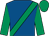 Royal blue, emerald green sash, sleeves and cap (Mr E P Parkes)