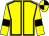 Yellow, black seams and armlets, quartered cap (Mr Simon Bodsworth)