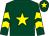 Dark green, yellow star, chevrons on sleeves, dark green cap, yellow star (Miss S Perry)