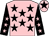 Pink, black stars, black sleeves, pink stars, pink cap, black star (Darragh McDonagh)