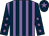 Mauve and dark blue stripes, dark blue sleeves, mauve stars, dark blue cap, mauve star (Mr Paul Bowtell)