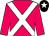 Cerise, white cross belts, black cap, white star (Kings Of The Castle)
