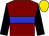 Maroon, blue hoop, black sleeves, gold cap (Mrs S P Elphick)