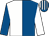 Royal blue & white halved, sleeves reversed, striped cap (P J O'Donnell)