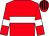 Red, white hoop, white armlet, red & black striped cap (A McGeown)
