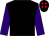 Black, purple sleeves, black cap, red spots (McLean Brothers Partnership)