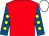 Red, royal blue sleeves, yellow spots, white cap (Legitimate Request Syndicate)