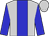Silver, blue panel, blue sleeves, two silver hoops, silver cap (Hickory Plains)