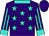 Purple, turquoise stars, striped sleeves, turquoise collar and cuffs, purple cap (Messrs A Labuschagne, J B Janse Van Rensburg & G M)