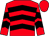 Red, black chevrons, red cap (Mr K Comb)