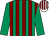 Emerald green and maroon stripes, emerald green sleeves, white and maroon striped cap (The Hobbits)