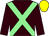 Brown, light green cross sashes, yellow cap (Patrick Harney)
