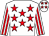 White, red stars, striped sleeves, white cap, red stars (Lettermacaward Partnership)