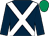 Dark blue, white cross sashes, emerald green cap (Mrs S M L Oliver)