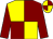 Yellow and maroon (quartered), maroon sleeves (The Cherry Pickers)