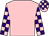 Pink, pink and purple check sleeves and cap (Mr & Mrs I Barratt)