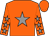 Orange, grey star, orange sleeves, grey stars (Dean Angell And Partner)