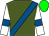 Forest green, royal blue sash, royal blue bars on white sleeves, green cap (Derany, Stephen J And Rigattieri, John)