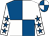 Royal blue and white (quartered), white sleeves, royal blue stars (Mr E Bourke)