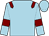 Light blue, maroon epaulets and armlets (Lord David Harrison)