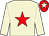 Beige, red star, red cap, beige star (Mrs Louisa Claire Donovan)