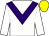 White, purple chevron, yellow cap (Robert Hennelly)