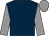 Dark blue, grey sleeves & cap (Mrs Anne Coffey)