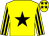 Yellow, black star, striped sleeves, yellow cap, black stars (E Joseph Byrne)