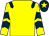 Yellow, dark blue epaulets, chevrons on sleeves, dark blue cap, yellow star (Fleming Helyar & Sutton)