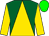 Kelly green and gold triangular thirds, gold sleeves, green diamond hoop, green cap, gold tassel (Rebecca Johnston)