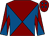 Maroon and royal blue diabolo, maroon cap, royal blue diamonds (Scott Parnell Limited)