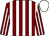 Maroon & White Stripes, white cap (C Jones)