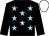 Black, light blue stars, black sleeves, white cap (Multi Nationals Syndicate)