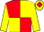 Yellow & red quartered, yellow sleeves, red diamond on cap (Dewsweepers Syndicate)