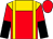 Red, gold yoke, gold braces, red and black halved sleeves (Michael Gilmore)