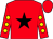 Red, black star, gold dots on sleeves (Scotty Bonin)