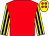 Red, yellow & black striped sleeves, yellow cap, red spots (Laurelmore Partnership)